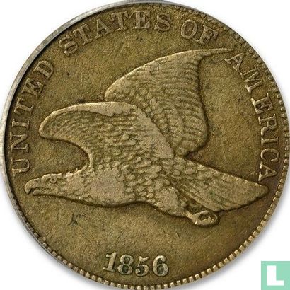 United States 1 cent 1856 (Flying eagle type) - Image 1