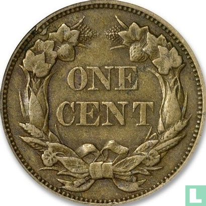 United States 1 cent 1856 (Flying eagle type) - Image 2