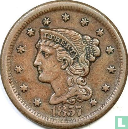 Verenigde Staten 1 cent 1857 (Braided hair - type 1) - Afbeelding 1
