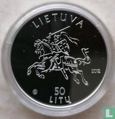 Litouwen 50 litu 2012 (PROOF) "150th birth anniversary of the poet Maironis" - Afbeelding 1