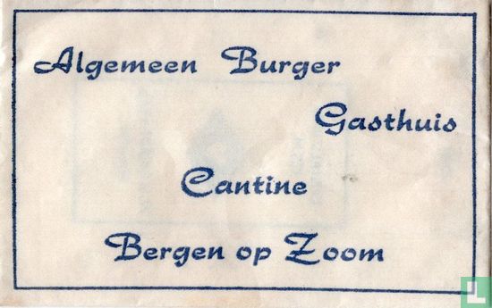 Algemeen Burger Gasthuis Cantine - Image 1