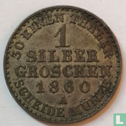 Pruisen 1 silbergroschen 1860 - Afbeelding 1