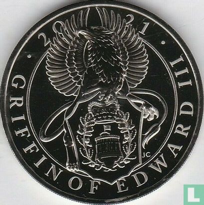 Verenigd Koninkrijk 5 pounds 2021 "Griffin of Edward III" - Afbeelding 1