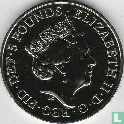 United Kingdom 5 pounds 2021 "Griffin of Edward III" - Image 2