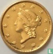 Verenigde Staten 1 dollar 1852 (Liberty head - zonder letter) - Afbeelding 2