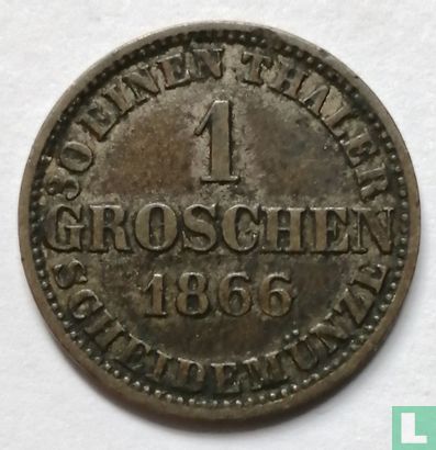 Hannover 1 groschen 1866 - Afbeelding 1