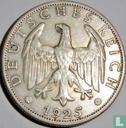 German Empire 2 reichsmark 1925 (F) - Image 1