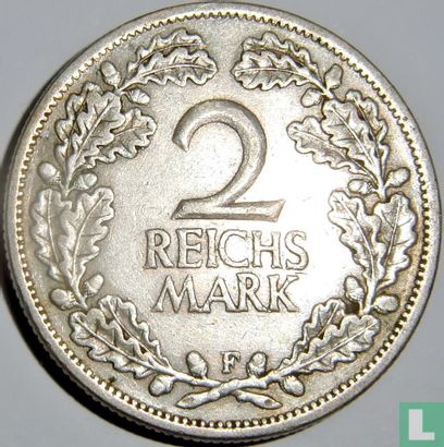 Empire allemand 2 reichsmark 1925 (F) - Image 2