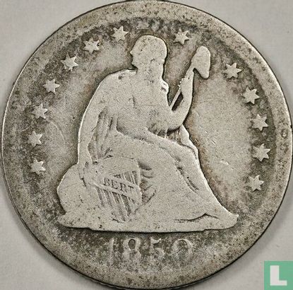 Verenigde Staten ¼ dollar 1850 (O) - Afbeelding 1