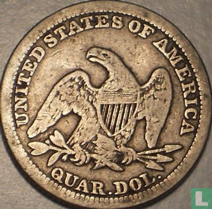 Verenigde Staten ¼ dollar 1847 (zonder letter) - Afbeelding 2