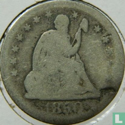 Verenigde Staten ¼ dollar 1850 (zonder letter) - Afbeelding 1