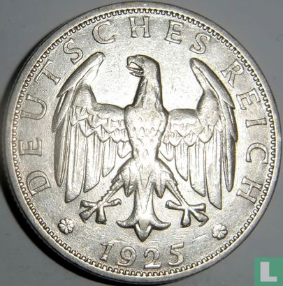 Empire allemand 2 reichsmark 1925 (J) - Image 1