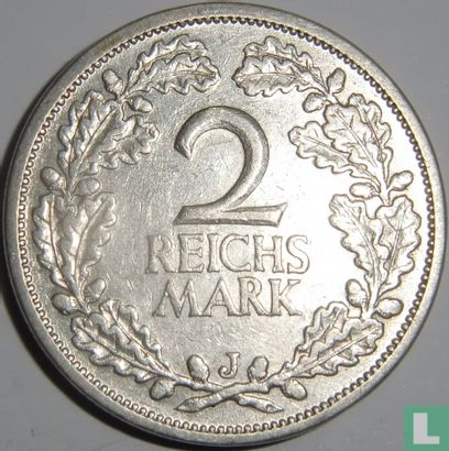 Empire allemand 2 reichsmark 1925 (J) - Image 2