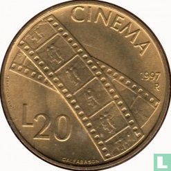San Marino 20 lire 1997 "Cinema" - Image 1