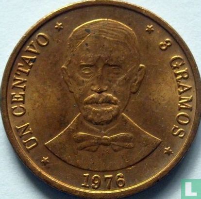 Dominikanische Republik 1 Centavo 1976 "100th anniversary Death of Juan Pablo Duarte" - Bild 1