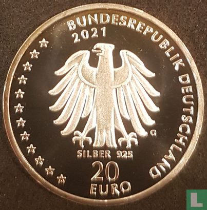 Duitsland 20 euro 2021 "200th anniversary Birth of Sebastian Kneipp" - Afbeelding 1