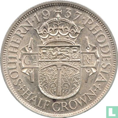 Zuid-Rhodesië ½ crown 1937 - Afbeelding 1