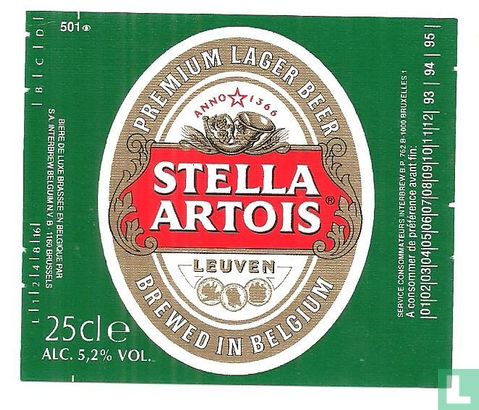 Stella Artois premium lager beer