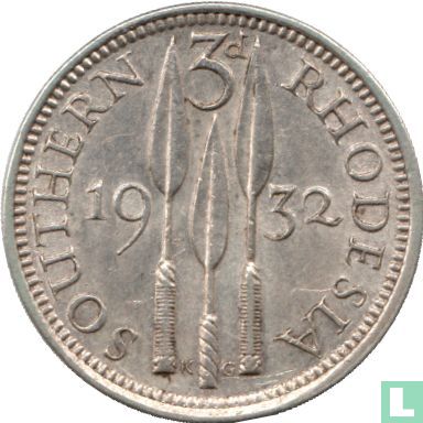Zuid-Rhodesië 3 pence 1932 - Afbeelding 1