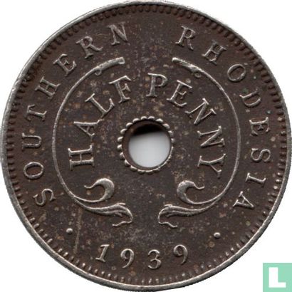 Zuid-Rhodesië ½ penny 1939 - Afbeelding 1