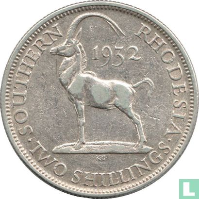 Zuid-Rhodesië 2 shillings 1932 - Afbeelding 1