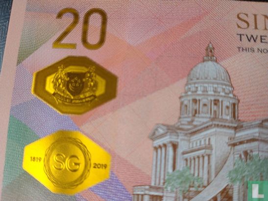 Singapour 20 Dollars 2019 - Image 2