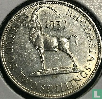 Südrhodesien 2 Shilling 1937 - Bild 1