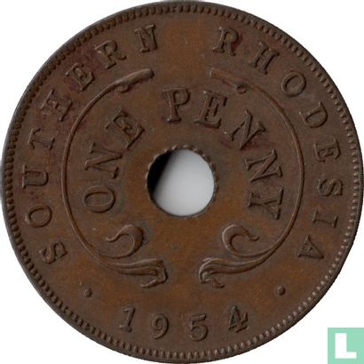 Zuid-Rhodesië 1 penny 1954 - Afbeelding 1