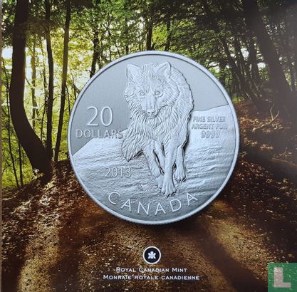 Canada 20 dollars 2013 (folder) "Wolf" - Afbeelding 1