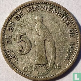 Guatemala 5 Centavo 1949 (Typ 1) - Bild 2