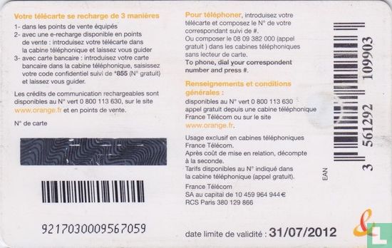 Télécarte 15€ - Afbeelding 2