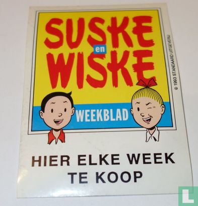 Suske en Wiske weekblad sticker
