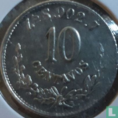 Mexique 10 centavos 1885 (Zs S) - Image 2