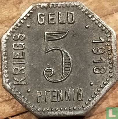 Mengen 5 pfennig 1918 - Image 1