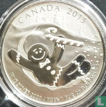 Canada 20 dollars 2015 (PROOF - folder) "Gingerbread man" - Afbeelding 2