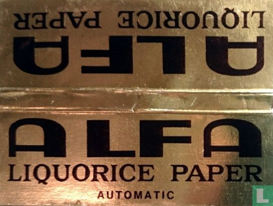 Alfa Liquorice Paper Single Automatic 