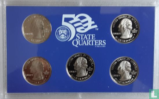 États-Unis coffret 2004 (BE) "50 state quarters" - Image 2