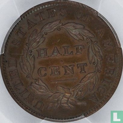 Verenigde Staten ½ cent 1831 (restrike - type 1) - Afbeelding 2
