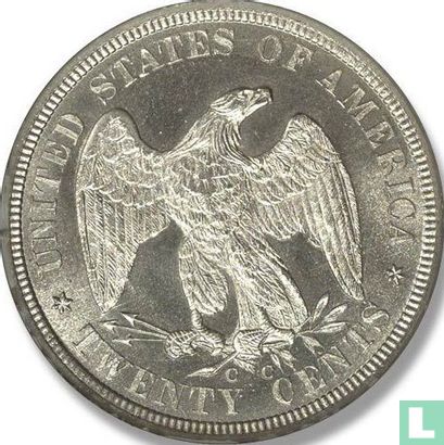 United States 20 cents 1876 (CC) - Image 2
