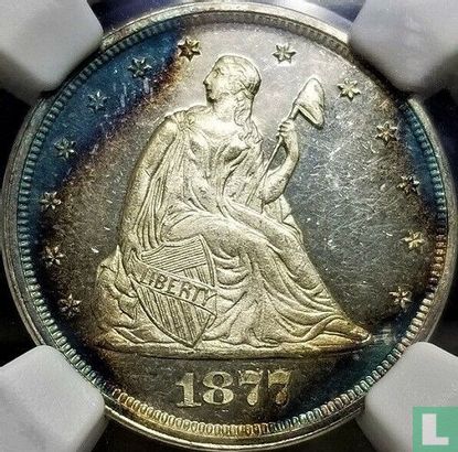 Verenigde Staten 20 cents 1877 (PROOF) - Afbeelding 1