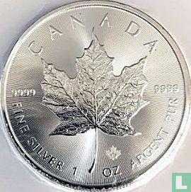 Canada 5 dollars 2021 (argent - avec marque d'atelier) - Image 2