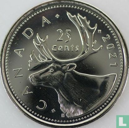 Canada 25 cents 2021 - Image 1