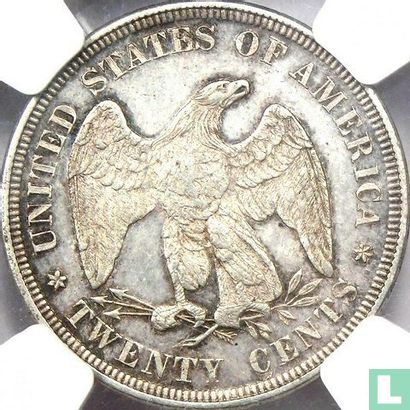 Verenigde Staten 20 cents 1875 (zonder letter) - Afbeelding 2