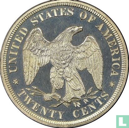 United States 20 cents 1878 (PROOF) - Image 2