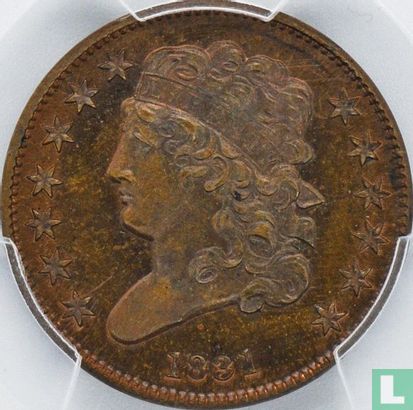 Verenigde Staten ½ cent 1831 (restrike - type 2) - Afbeelding 1