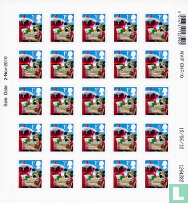 Royal Mail Staff Kerst Postzegels - Afbeelding 1