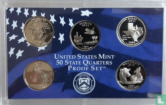 Verenigde Staten jaarset 2004 (PROOF) "50 state quarters" - Afbeelding 1