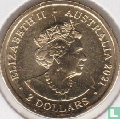 Australie 2 dollars 2021 (sans C) "Lest we forget - Indigenous military service" - Image 1