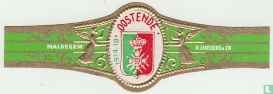 [Wapenschild] Oostende 1914-18 1940-45 - Maldegem - R. Janssens & Zn - Bild 1