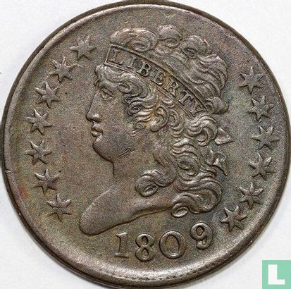 Verenigde Staten ½ cent 1809 (1809/6) - Afbeelding 1